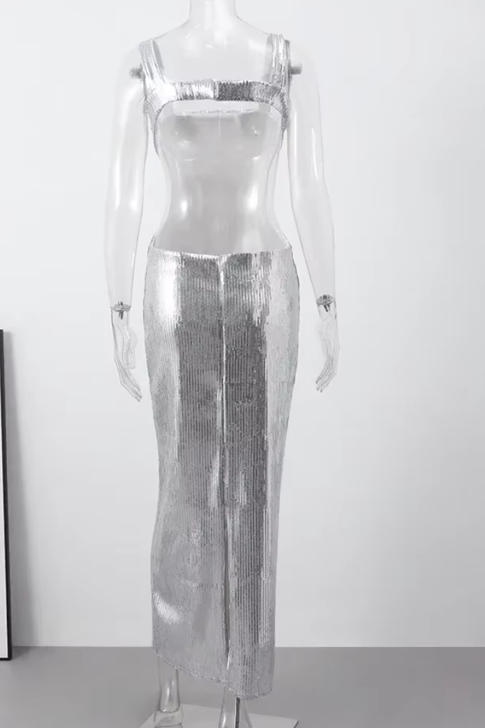 Vestido Longo Celeste