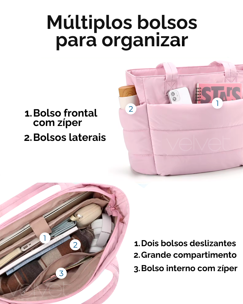 Bolsa Puffer Organizadora Sky - Velvet