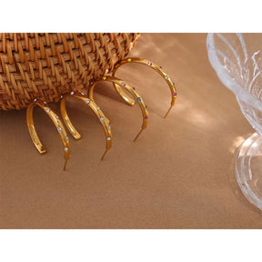 Brinco Argola com Zircônias - Velvet