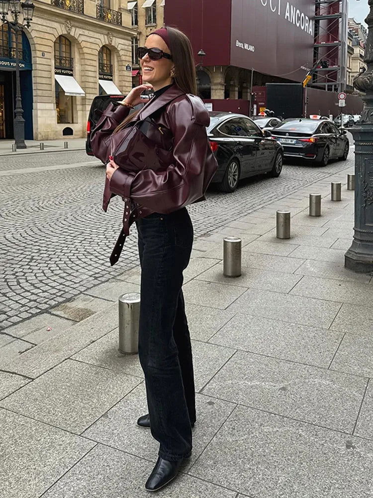 Jaqueta em Couro Kayleen - Velvet